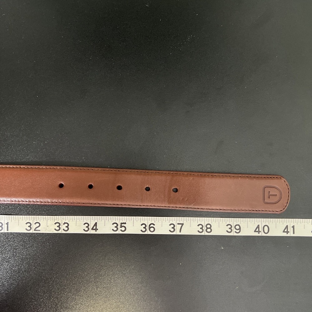 Tecovas Calfskin Leather Belt Men Sz 34 Bourbon Brown Belt Business Casual Work - Picture 2 of 9